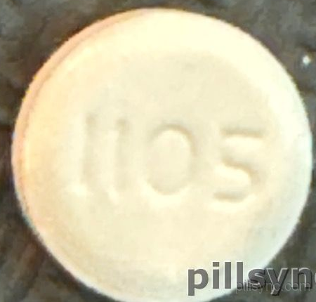 1105 ROUND WHITE - tizanidine 4 mg - viona pharmaceuticals inc